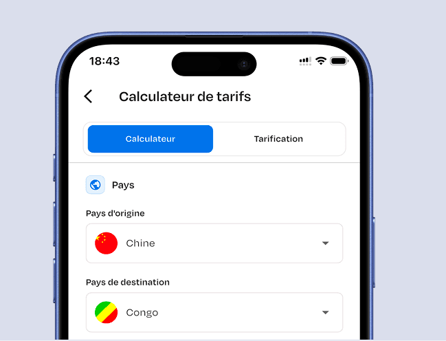 Calculateur de tarifs